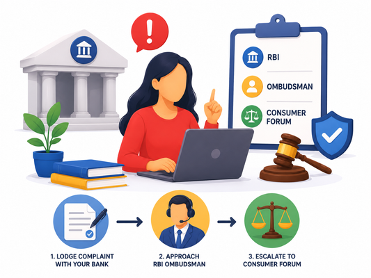 How to Complain Against Your Bank in India — RBI, Ombudsman &amp; Consumer Forum Explained